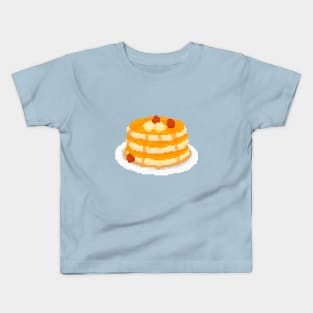 Fluffy Pancakes Pixel Art Kids T-Shirt